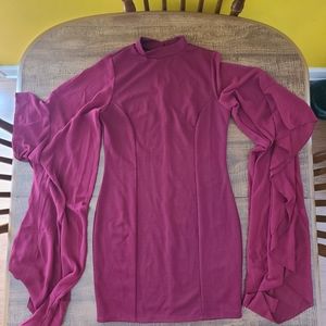 Fashion Nova Bell Sleeve Dress